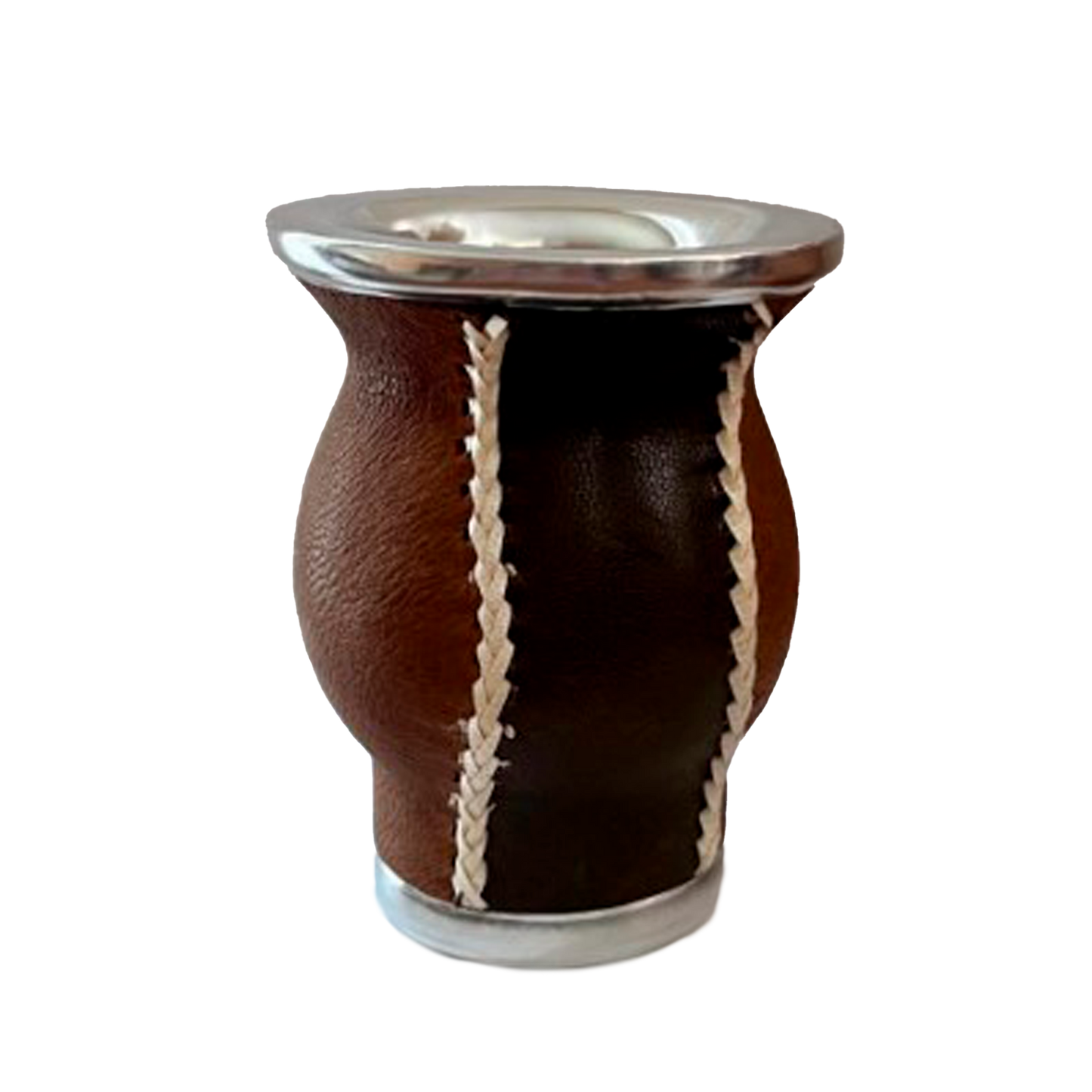 RTW Mate - Copita Hand-Made Mate Gourd Cups Woven Seam BROWN